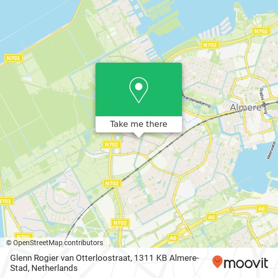 Glenn Rogier van Otterloostraat, 1311 KB Almere-Stad map