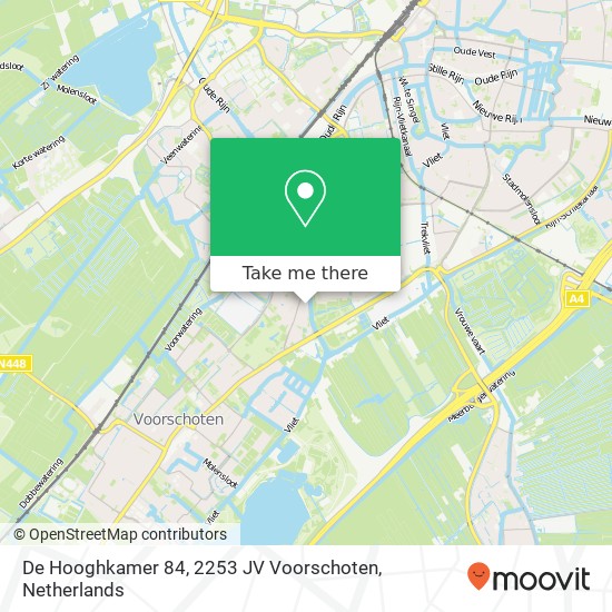 De Hooghkamer 84, 2253 JV Voorschoten Karte