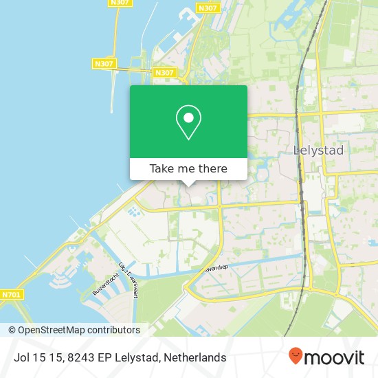 Jol 15 15, 8243 EP Lelystad map