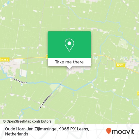 Oude Horn Jan Zijlmasingel, 9965 PX Leens map