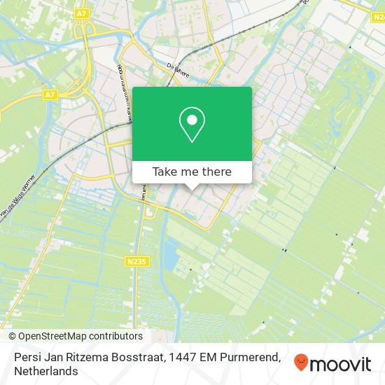 Persi Jan Ritzema Bosstraat, 1447 EM Purmerend map