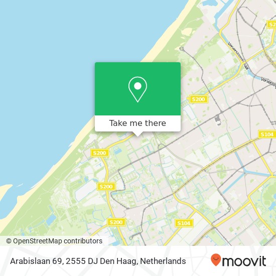 Arabislaan 69, 2555 DJ Den Haag map