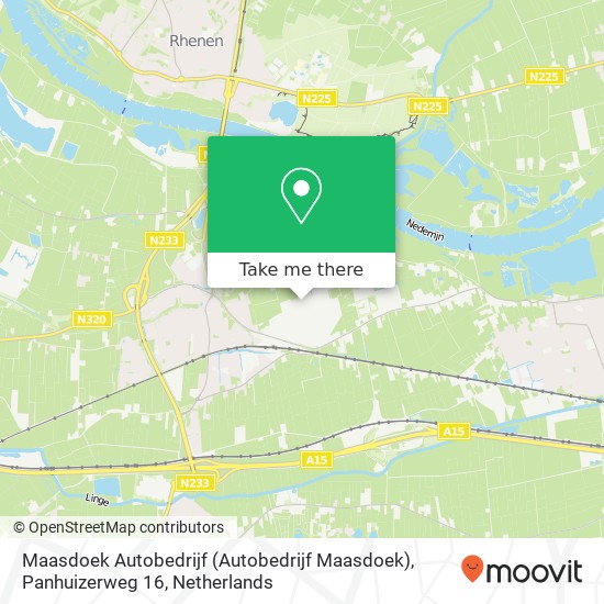 Maasdoek Autobedrijf (Autobedrijf Maasdoek), Panhuizerweg 16 Karte