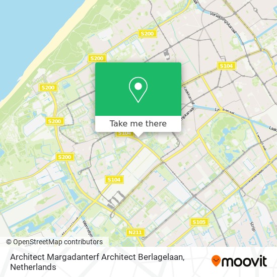 Architect Margadanterf Architect Berlagelaan map