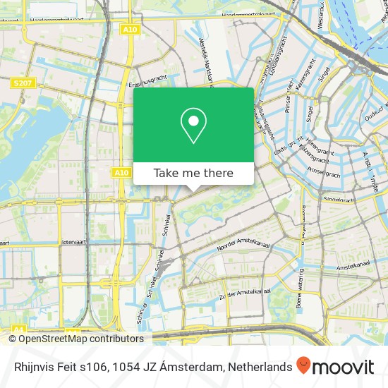 Rhijnvis Feit s106, 1054 JZ Ámsterdam Karte