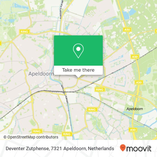 Deventer Zutphense, 7321 Apeldoorn map