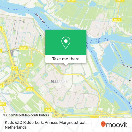 Kado&ZO Ridderkerk, Prinses Margrietstraat map