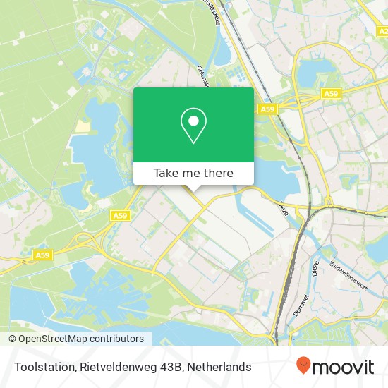 Toolstation, Rietveldenweg 43B map