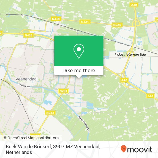 Beek Van de Brinkerf, 3907 MZ Veenendaal map