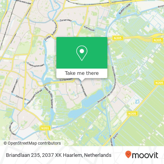Briandlaan 235, 2037 XK Haarlem map