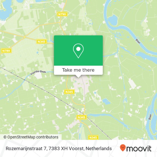 Rozemarijnstraat 7, 7383 XH Voorst map