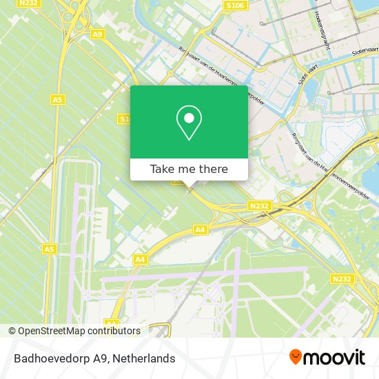 Badhoevedorp A9 map