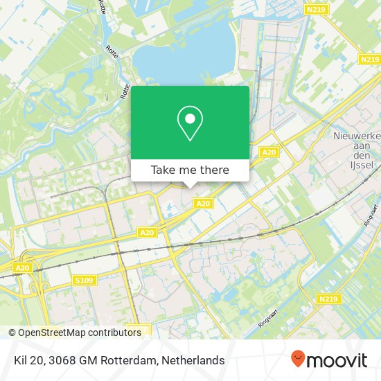 Kil 20, 3068 GM Rotterdam map