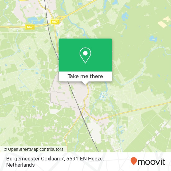 Burgemeester Coxlaan 7, 5591 EN Heeze map