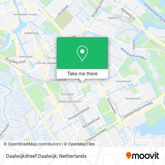 Daalwijkdreef Daalwijk map