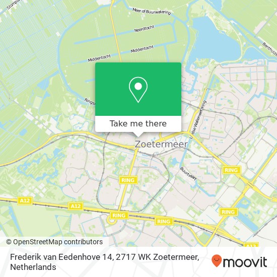 Frederik van Eedenhove 14, 2717 WK Zoetermeer map