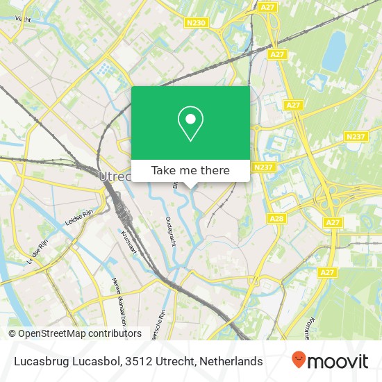 Lucasbrug Lucasbol, 3512 Utrecht Karte