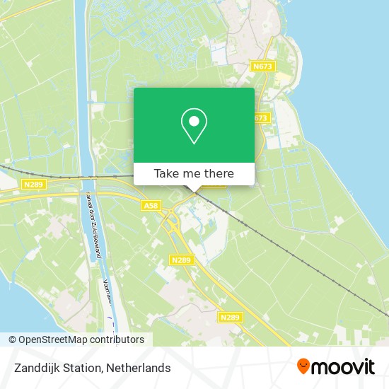 Zanddijk Station Karte