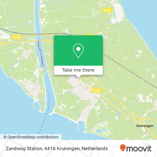 Zandweg Station, 4416 Kruiningen Karte