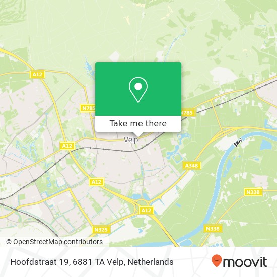 Hoofdstraat 19, 6881 TA Velp map