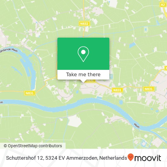 Schuttershof 12, 5324 EV Ammerzoden map