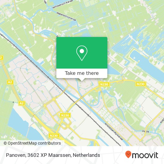 Panoven, 3602 XP Maarssen map