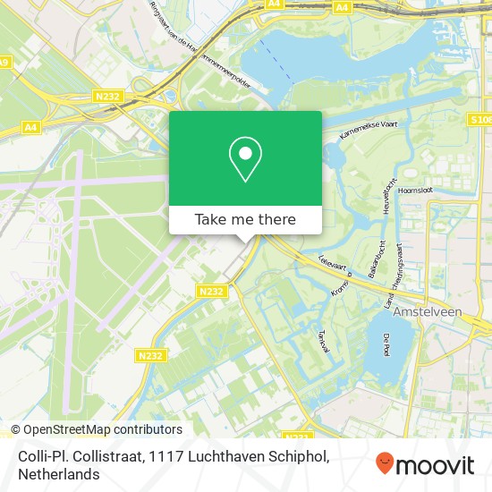 Colli-Pl. Collistraat, 1117 Luchthaven Schiphol map