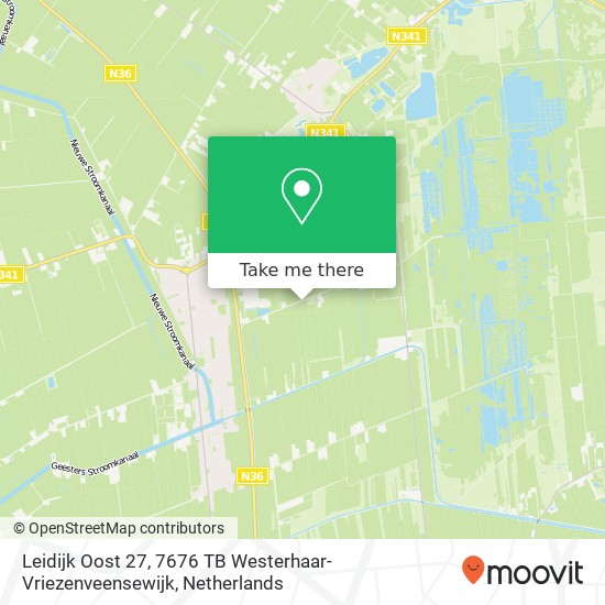 Leidijk Oost 27, 7676 TB Westerhaar-Vriezenveensewijk map
