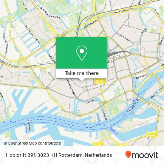 Hooidrift 39f, 3023 KH Rotterdam Karte