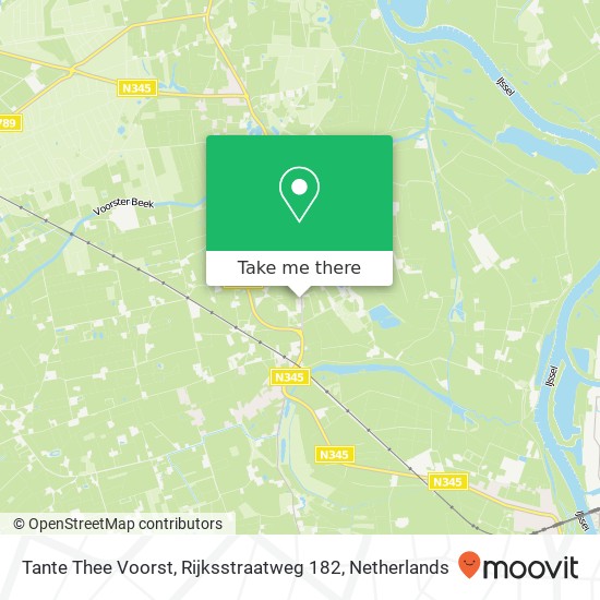 Tante Thee Voorst, Rijksstraatweg 182 map