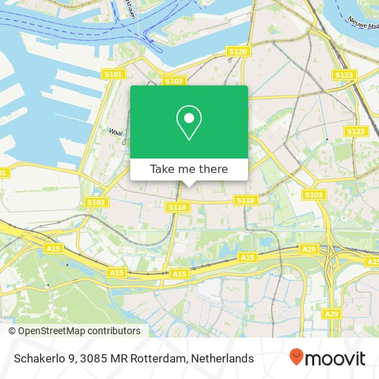 Schakerlo 9, 3085 MR Rotterdam map