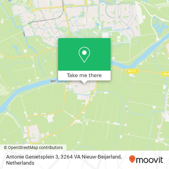 Antonie Genietsplein 3, 3264 VA Nieuw-Beijerland map