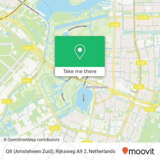 Q8 (Amstelveen Zuid), Rijksweg A9 2 map