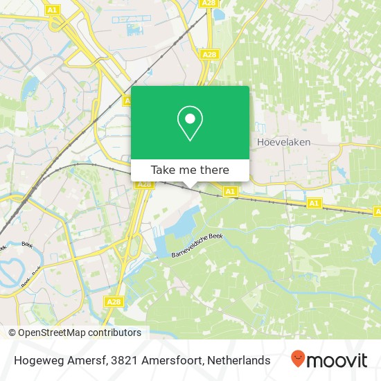 Hogeweg Amersf, 3821 Amersfoort Karte