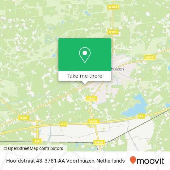 Hoofdstraat 43, 3781 AA Voorthuizen map