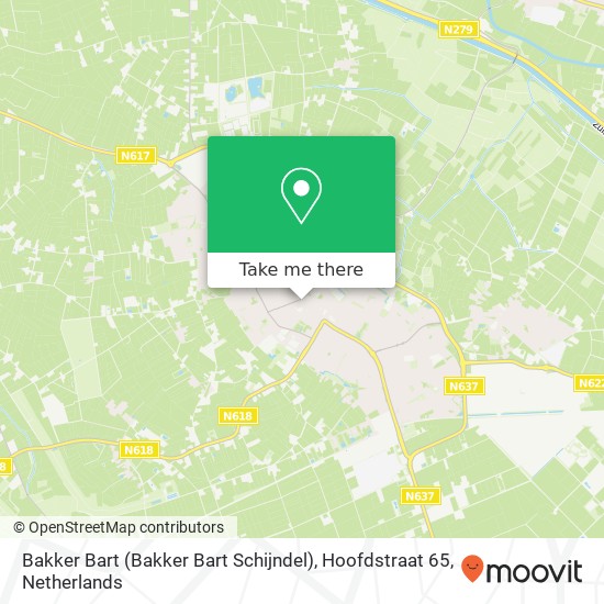 Bakker Bart (Bakker Bart Schijndel), Hoofdstraat 65 Karte