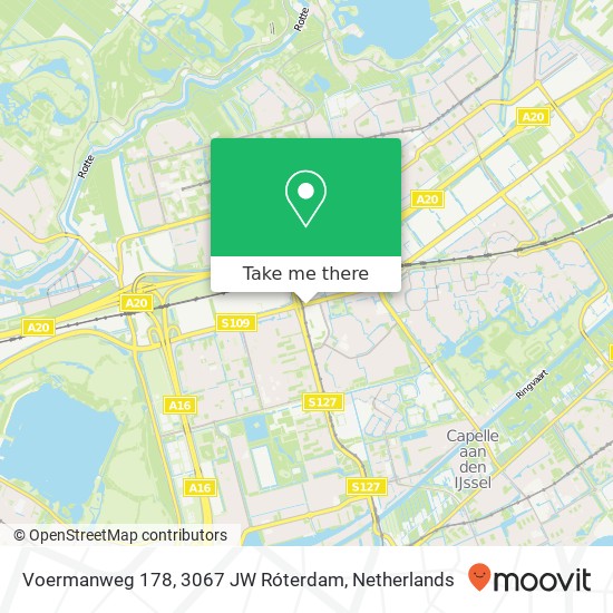 Voermanweg 178, 3067 JW Róterdam map