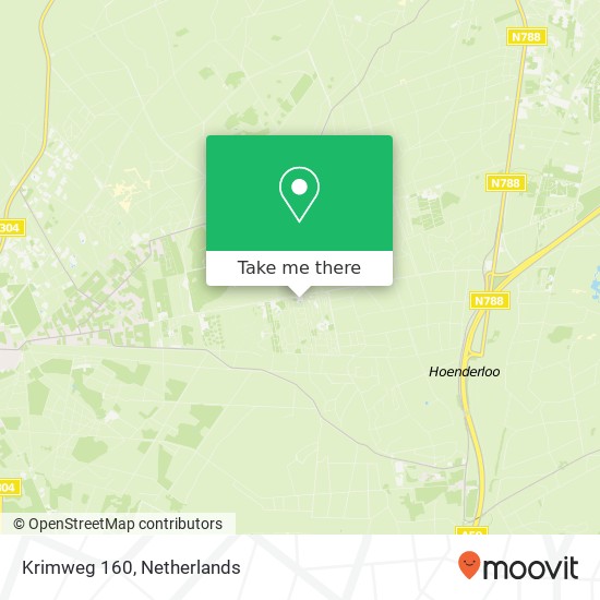 Krimweg 160, 7351 TM Hoenderloo map