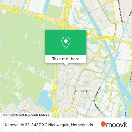 Karnweide 33, 3437 XC Nieuwegein map