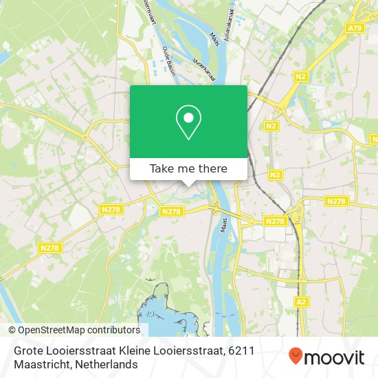 Grote Looiersstraat Kleine Looiersstraat, 6211 Maastricht Karte