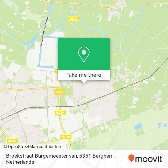 Broekstraat Burgemeester van, 5351 Berghem map