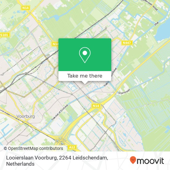 Looierslaan Voorburg, 2264 Leidschendam map