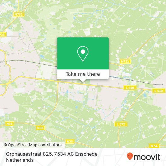 Gronausestraat 825, 7534 AC Enschede Karte