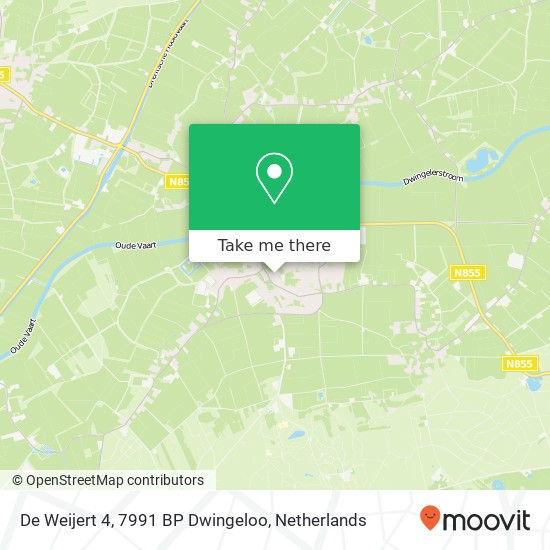 De Weijert 4, 7991 BP Dwingeloo map