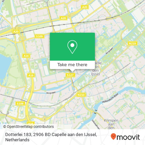 Dotterlei 183, 2906 BD Capelle aan den IJssel map