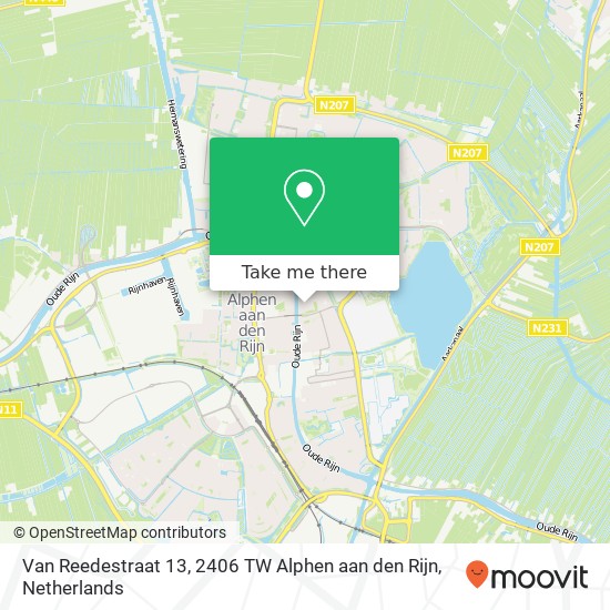 Van Reedestraat 13, 2406 TW Alphen aan den Rijn map