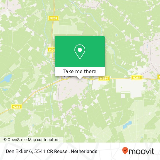 Den Ekker 6, 5541 CR Reusel map