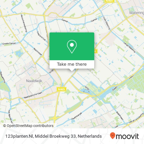 123planten.Nl, Middel Broekweg 33 map