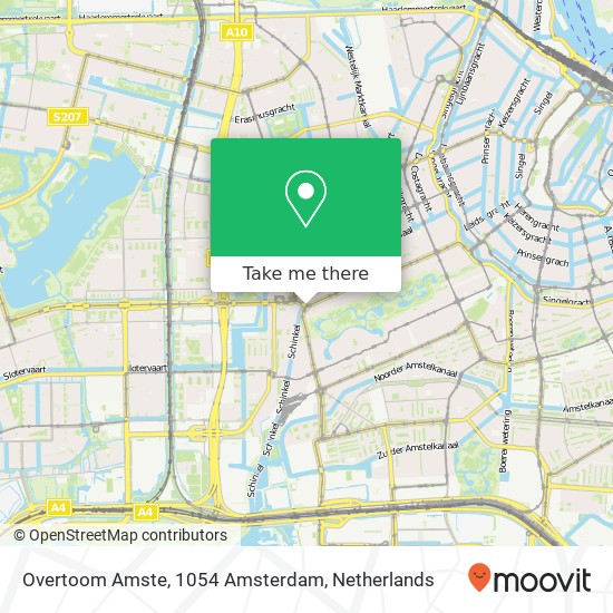 Overtoom Amste, 1054 Amsterdam Karte