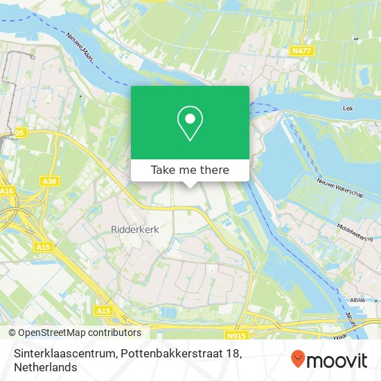 Sinterklaascentrum, Pottenbakkerstraat 18 map